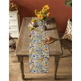 thumbnail image 5 of nqOlkjepod Farmhouse Wildflowers Table Runner 48 Inches Long Farmhouse Dress Scarves, Watercolor Colorful Flowers Floral Dining Tablerunner for Coffee Table/Kitchen Island/Party Décor, 13" x 48", 5 of 8