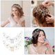 thumbnail image 3 of unbranded 2Ud De Peines Nupciales Con Cristal Y Aplicaciones De Rhinestone Para Estilo Sofisticado, 3 of 8