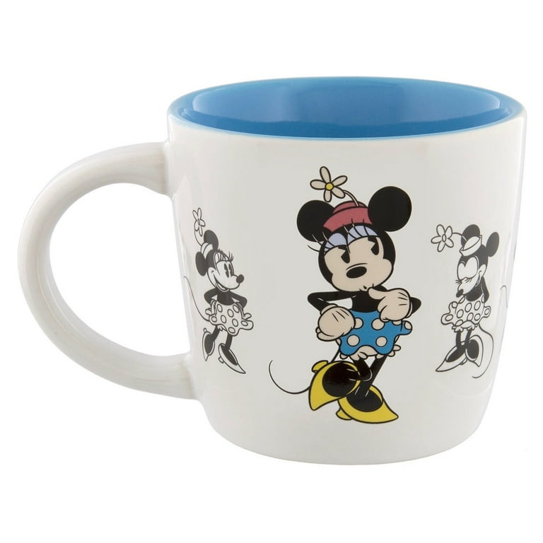 Disney Parks Minnie Mouse Retro 3D Ceramic Mug New 