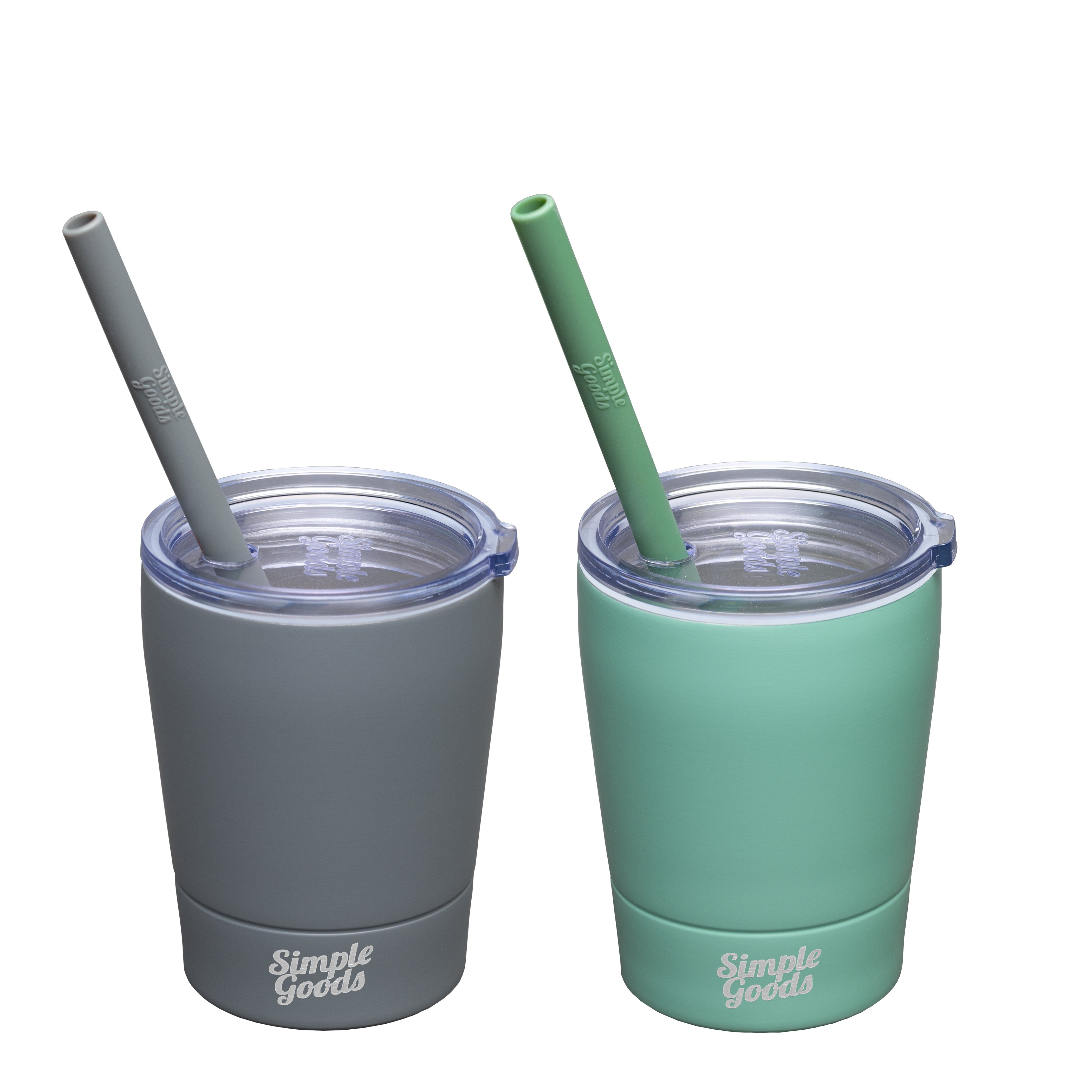  Tiblue Kids & Toddler Cups - Spill Proof Stainless Steel Smoothie  Tumblers with Leak Proof Lids, Silicone Straw with Stopper & Sleeve - BPA  FREE Snack Cup for Baby Girls Boys(4