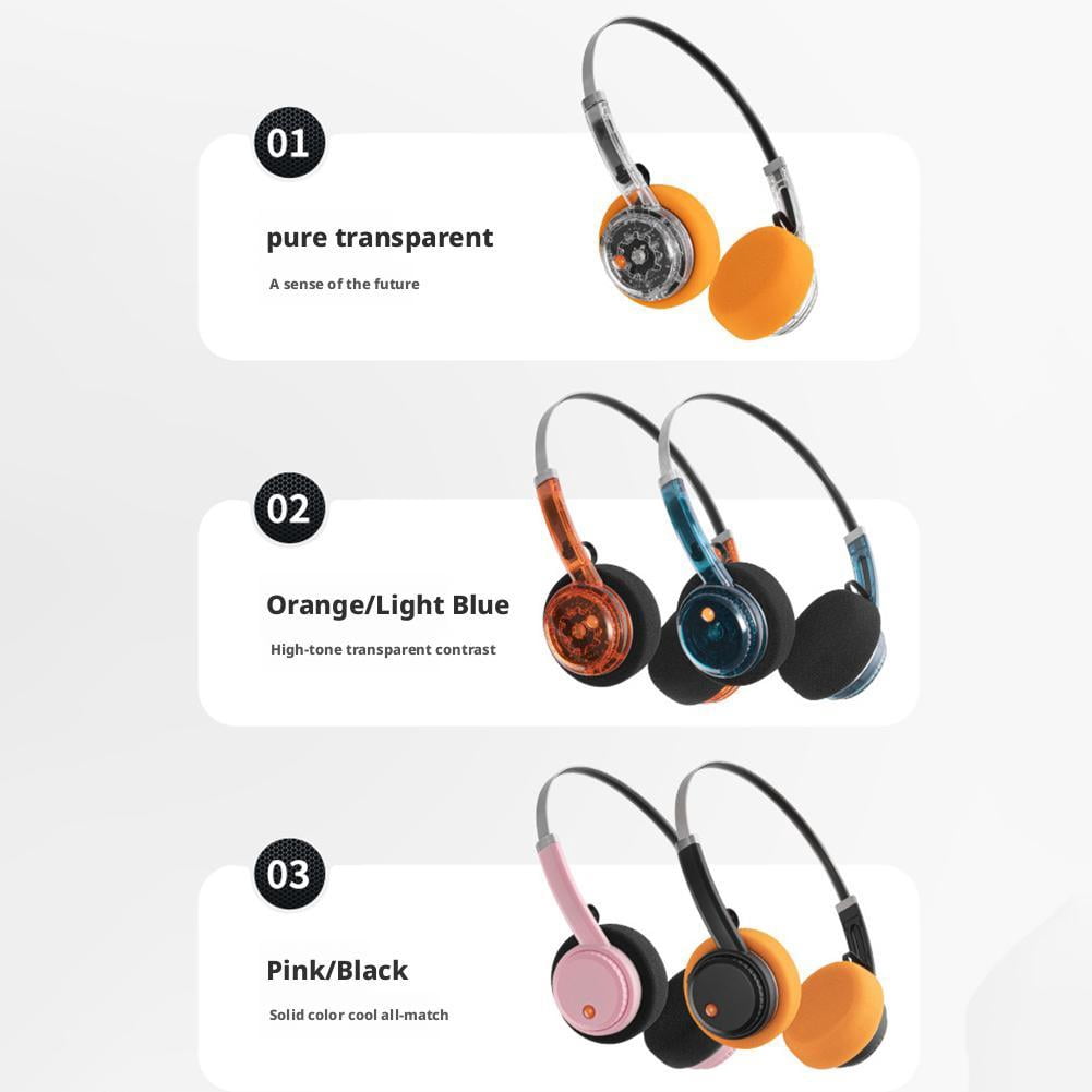 Wireless Bluetooth Headphones, Retro Classic Lightweight Headset, Dual Device Connectivity,Throwback 80s 90s