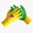 thumbnail image 3 of para niños, para jugar y trabajar, 1 par de guantes de jardinería para niños, guantes protectores de látex, hechos a mano, tareas domésticas diarias, pintura, actividades al aire libre, 3 of 4