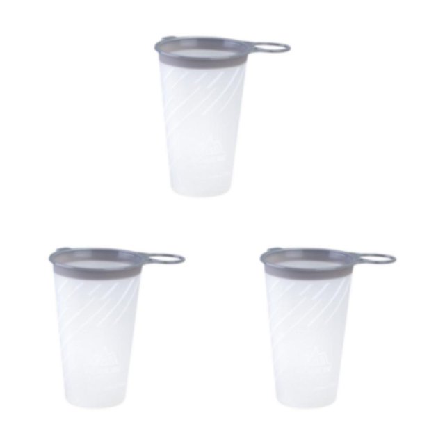 maskred Collapsible Water Bottle Running Easy To Store Easy To Clean Water Bottles Bright Moon White 200ml 3Set