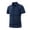 #Navy, variant on Fanshiluo Men's Plaid Short Sleeve Polo Shirt, Collared Casual Top with Pocket,Size:L,Big and Tall Men