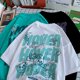 thumbnail image 2 of Camiseta Harajuku de gran tamaño para hombre y mujer, camiseta con estampado de oso Kawaii, pantalón corto holgado informal de manga, ropa de calle de verano, Tops, ropa para hombre, 2 of 5