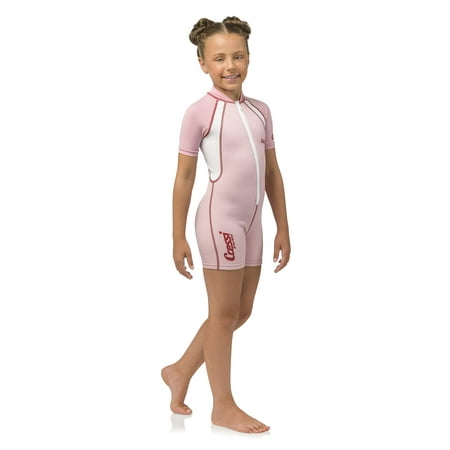 UPC: 0843607510004 | Cressi 1.5mm Girls Pink Shorty Wetsuit (Pink  X-Large)
