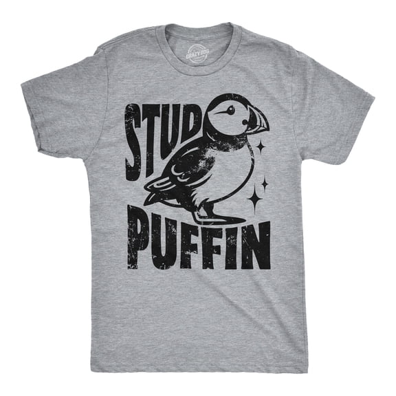 Mens Funny T Shirts Stud Puffin Sarcastic Graphic Tee for Men Graphic Tees