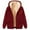 Wine, variant on Aboser Women's Zip Up Fleece Hooded Jackets Thick Sherpa Lined Sweatshirts Funny Heart Printed Hoodie Jacket Long Sleeve Winter Thermal Coats with Pockets