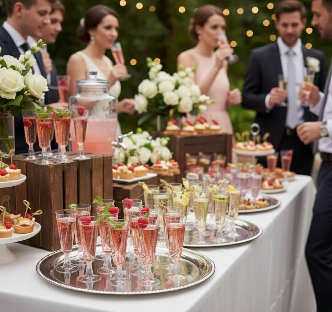 48 Clear Plastic Champagne Flutes, 5oz - Elegant, Sturdy & Reusable Toasting Glasses for Mimosas, Cocktails, Prosecco - Perfect for Weddings, Birthdays, Christmas, BBQ & Garden Parties