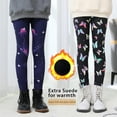 thumbnail image 5 of GYRATEDREAM Girls Fleece Lined Thick Leggings Colorful Autumn Winter Warm Pants 2-12 Years, 5 of 5