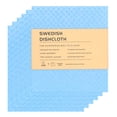 thumbnail image 1 of Uxcell 6-Pack Toallas de Lavar Suecas para Cocina, 7"x8" Toallas de Papel de Celulosa Reutilizables Lavables Sin Rayones [Azul], 1 of 6