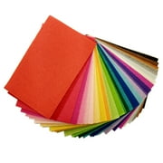 LEORX 40 Pcs Craft Fabric Colorful Felt Fabric Felt Fabric Colorful DIY Felt Cloth Rectangle Child