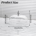 thumbnail image 5 of Clear Cake Stand Lid, Cake Dome Cover Round Pastry Display Cloche for Food Snacks, Plastic Serving Dish Cover Food Plate Display Serving Platter for Kitchen Camping Wedding Party Hearthweave, 5 of 7