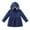 Navy, variant on Lindreshi Winter Coats for Toddler Girls and Boys Toddler Kids Baby Boys Girls Fashion Solid Color Windproof Jacket Detachable Hooded Windbreaker Coat
