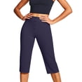 thumbnail image 4 of Yifymode Capris for Women with Pockets Golf Pants 7/8 High Waisted Stretch Pull On Ankle Business Casual Travel Athletic Work, 4 of 5