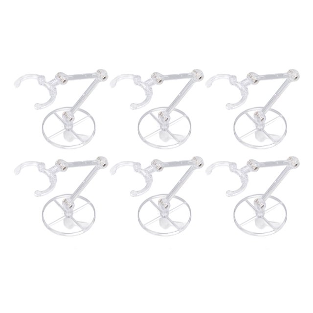 20Pcs Adjustable Doll Stand, Figure Display Stand Set Suitable for 6 Inch Models, Action Figures Display Holder, Adjustable Height, Ideal Doll Display Stand Support
