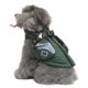 thumbnail image 1 of 1 Uds. Abrigo acolchado de algodón de invierno para perro verde chaqueta con cremallera en la espalda y el pecho con reflectante, 1 of 5