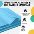 thumbnail image 5 of Crown Display Packing Paper Sheets, 480 Sheets, 20" x 30", Light Blue, 5 of 8