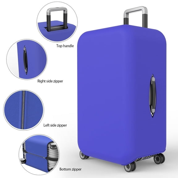 Vensio -22-28 Inch Travel Luggage Cover Protector, High Elastic Spandex Suitcase Guard for Dust-Proof and Scratch-Resistant Travel, Washable Baggage Accessories Black