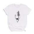 thumbnail image 3 of Puntoco Camiseta suelta de cuello redondo para mujer con estampado gráfico geométrico de moda para mujer Puntoco Puntoco-2080, 3 of 8