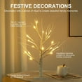 thumbnail image 5 of 2FT/24” Birch Tree Light with 24LT Warm White LEDs Battery Powered Timer for Christmas Decorations Indoor, Money Trees for Xmas Winter Wedding Desk Table Mantel Home Decor, 5 of 8