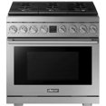 thumbnail image 7 of Transitional 36" Dual-fuel Range, Silver Stainless Steel, Natural G..., 7 of 7