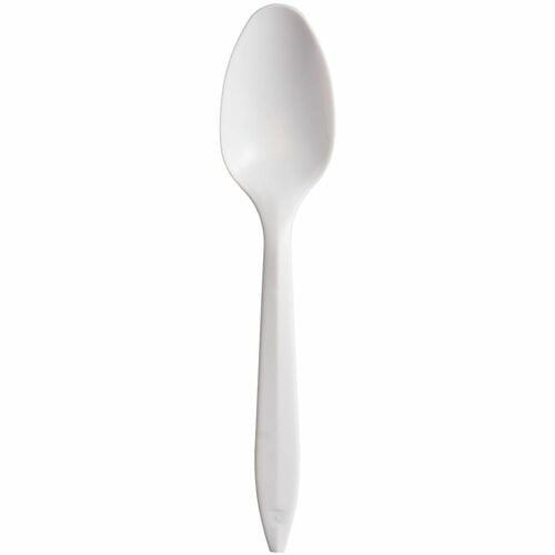 Style Setter Medium Weight Polypropylene Teaspoon Cutlery - White (1000/Carton)