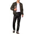 thumbnail image 2 of INSPIRE CHIC Sequin Varsity Jacket for Men's Zip Up Long Sleeves Party Sparkle Jacket, 2 of 4