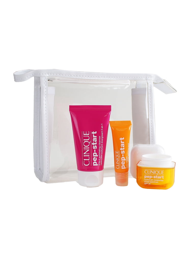 Clinique Pepstart set Pep it up Cleanser, Moisturizer & Eye Cream