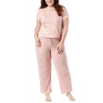 thumbnail image 2 of Lucky Brand Women's 4 Piece Pajama Set, Tee, Tank, Short, & Pant, 2 of 5