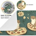 thumbnail image 3 of riloi Dish Drying Mat, Otters Pizza Flowers Absorbent Dish Drying Pads for Kitchen Countertop 18 x 24 inches, 3 of 6