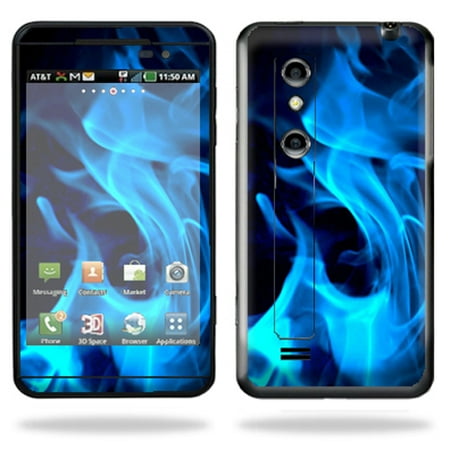 - Mightyskins Protective Vinyl Skin Decal Cover for LG Thrill 4G Cell Phone wrap sticker skins Blue Flames