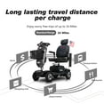 thumbnail image 4 of Segmart Mobility Scooter, 300W Motor Compact Electric Wheelchair with Cup Holders, USB Charging Port, Basket & US Flag, Grey, 4 of 12