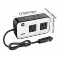 thumbnail image 3 of 12V to 110V Car Power Converter 200W Modified Sine Portable Vehicle Power Supply Adapter for Powering Devices, 3 of 4