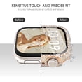 thumbnail image 3 of 4-Pack Compatible with Apple Watch Case 38mm Protective Bumper with Screen Protector, 200 Crystal Diamond Bling Cases Cover for Apple Watch Series 3 2 1, Rose Gold/Pink/Rainbow/Clear, 38mm, 3 of 5