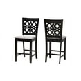 thumbnail image 2 of Baxton Studio Abigail Gray Fabric and Dark Brown Finished Wood Counter Stool, 2 of 7