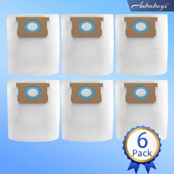 VDBS Standard Dust Bag,Compatible With Vacmaster 5-6 Gallon Wet/Dry Vacuum Cleaners,6 Pack