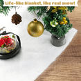 thumbnail image 2 of Christmas Fake Snow Blanket Rolls, Artificial Decorative Snow Fiber Fluffy Snow Carpet, Village Party Favors Display Photo Prop for Christmas(59 x 31in), 2 of 5