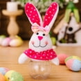 thumbnail image 3 of Diconna Easter Treat Boxes Bunny Candy Jar Long Ears Rabbit Box Clear Display Case Holiday Goody Cookies Biscuit Container, 3 of 7