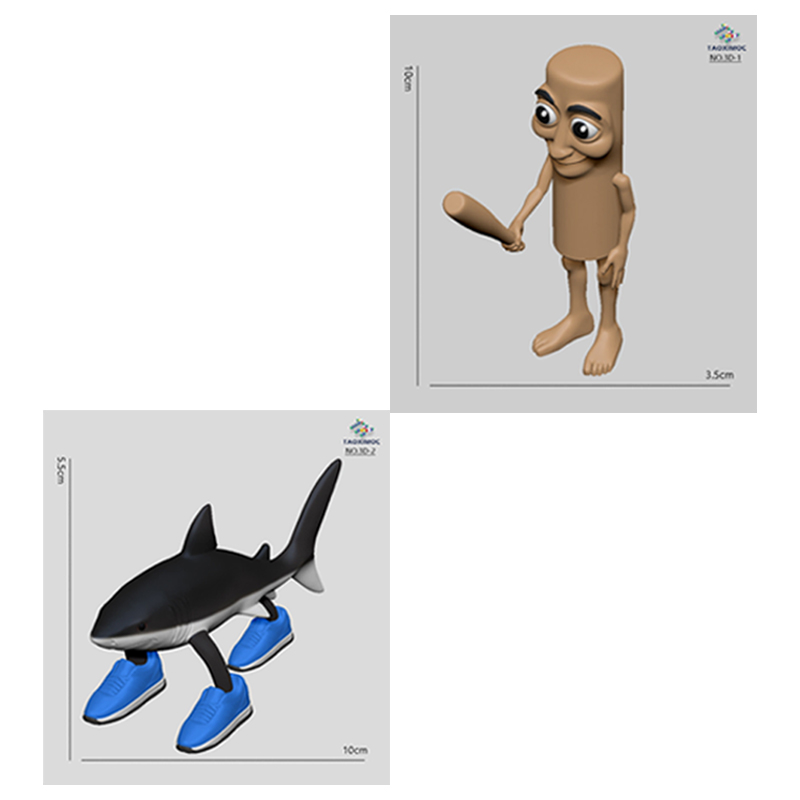 Italian Brainrot Tung Sahur Figure Toy Tralalero Tralala Figures