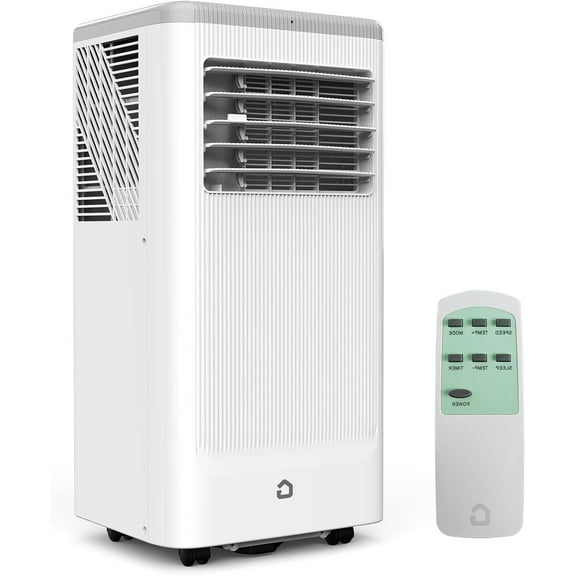 EastVita 10,000 BTUs Portable Air Conditioners with Heater, Room Air Conditioner with Remote Control,Stand up AC Cooling Fan Modes,24H Timer for 450 Sq.Ft