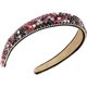 thumbnail image 1 of KAIYANG Diadema ancha con cuentas de cristal y diamantes de imitación y purpurina para mujer y niña, 1 of 5