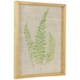 thumbnail image 4 of Northlight Framed Fern Leaf Print on Burlap Wall Art - 16" - Beige, 4 of 7