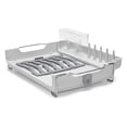 thumbnail image 2 of OXO Good Grips Stainless Steel Foldaway Kitchen Drying Dish Rack w/ Drain, 2 of 8