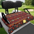 thumbnail image 4 of Uourmeti Geometric Pattern Golf Cart Seat Non-Skid, Non-slip, Suitable for Sports, Fit for 2 Passenger, 4 of 8