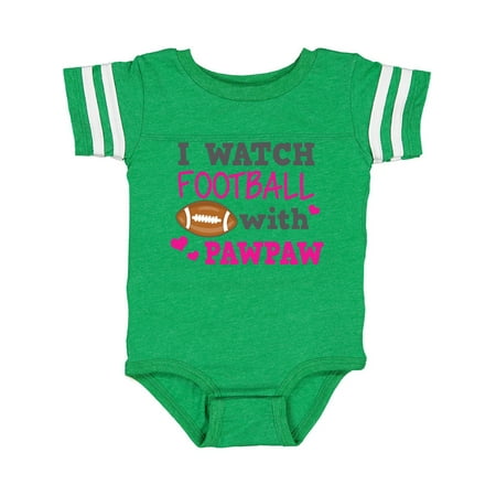 

Inktastic I Watch Football with My Pawpaw Gift Baby Girl Bodysuit