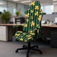 thumbnail image 5 of Whosucclay Golden Shamrock Strip Print Gaming Chair Cover Stretchable Rotating Desk Chair Protector Cover with Armrest Slipcovers Washable Slipcover for Office & Gaming Chairs St Patrick's Day Decor, 5 of 8