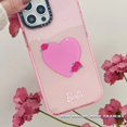 thumbnail image 1 of Translúcido Rosa Lindo Barbie Carta Ilustración CASETiFY Funda De Teléfono Compatible Para iPhone 14 13 12 11 Pro MAX X XS XR 6 7 8 Plus A Prueba De Golpes Cubierta Suave Protectora Completa, 1 of 4