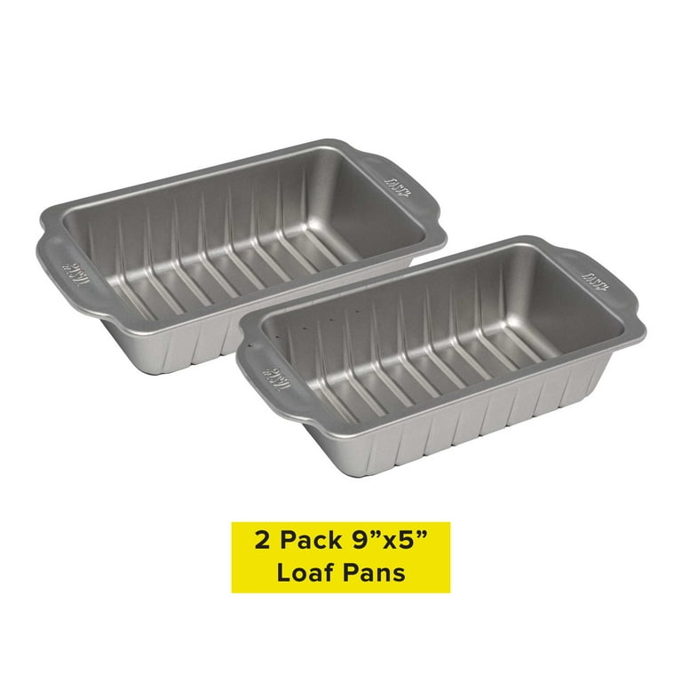 Tasty Carbon Steel Non-Stick Large Loaf Pan with Guidelines for