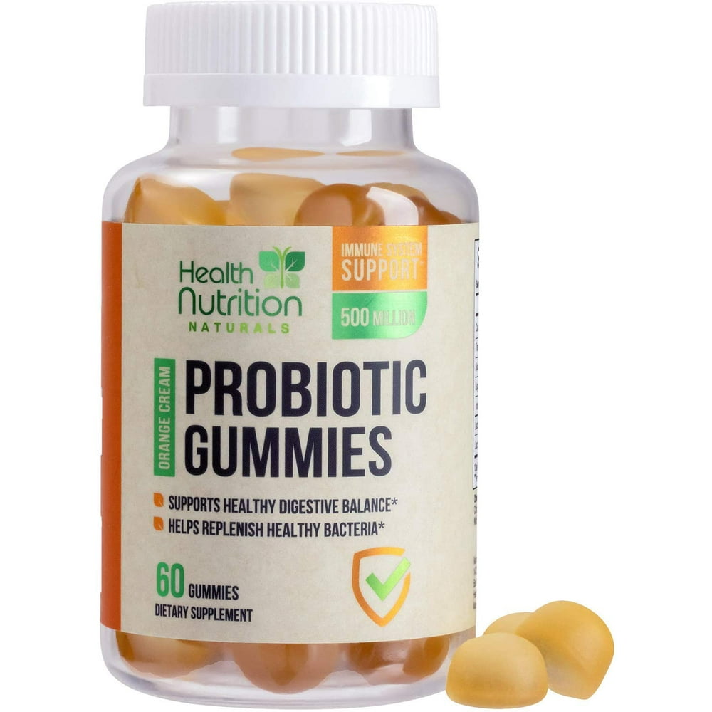 Health Nutrition Probiotic Gummies Highest Potency Digestive Gummy, 1